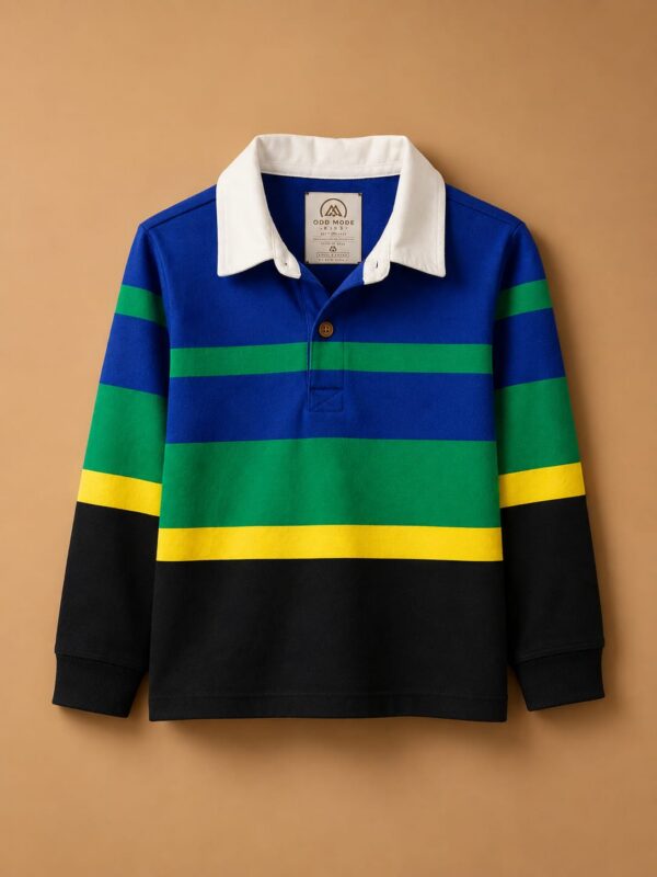 Varsity Colour-Block Rugby Polo Varsity Colour-Block Rugby Polo