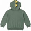 ODDMODE Dino Spike Cotton Pullover Hoodie – Sage Green