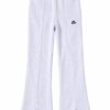 ODDMODE Ribbed Flared Split-Hem Pants – Light Lilac ODDMODE Ribbed Flared Split-Hem Pants