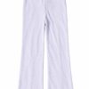 p1.2 ODDMODE Ribbed Flared Split-Hem Pants – Light Lilac