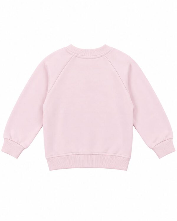 ODDMODE Blush Pink Classic Girls’ Raglan Sweatshirt