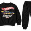 p1.3 ODDMODE Hot Wheels Academy of Racing 2-Piece Sweatshirt & Jogger Set – Black