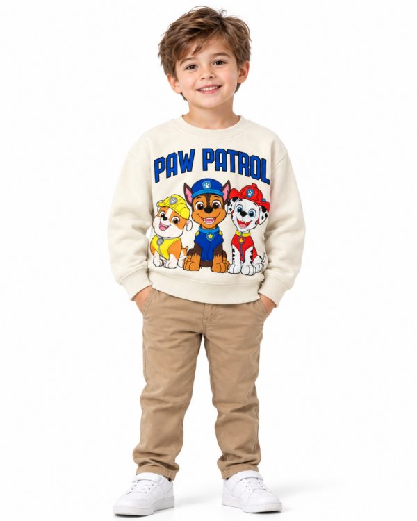 ODDMODE Paw Patrol Character Graphic Sweatshirt – Cream