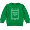 p2.1 ODDMODE Low Battery 1% Graphic Sweatshirt – Green