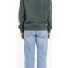 ODDMODE Floral Charm Girls’ Embroidered Sweatshirt – Muted Forest Green