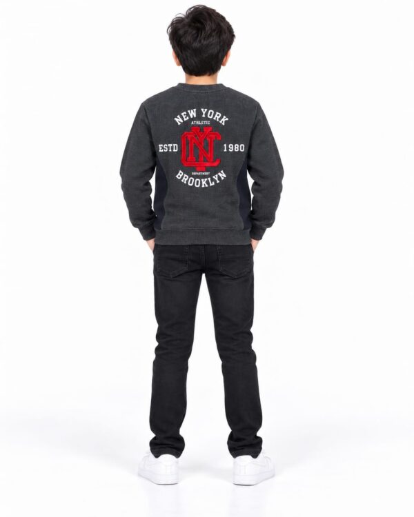 ODDMODE New York Athletic Varsity Sweatshirt – Charcoal Grey