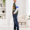 p8.4 ODDMODE Ride On Cotton Raglan Full-Sleeve T-Shirt – Olive Green & Grey